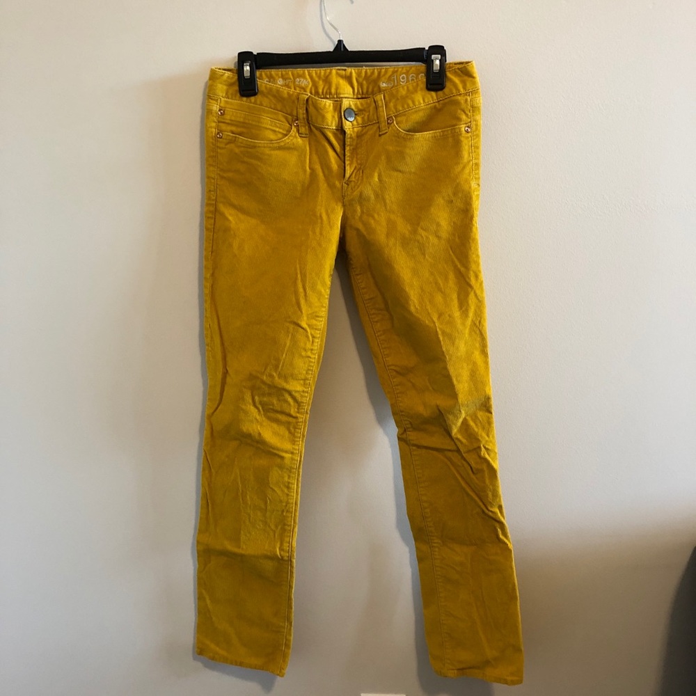 Gap Mustard Yellow Couderoy Pants